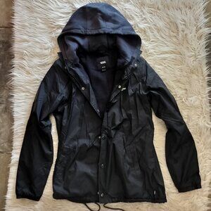 Vans Riley Hooded Coach Jacket Monochrome Black